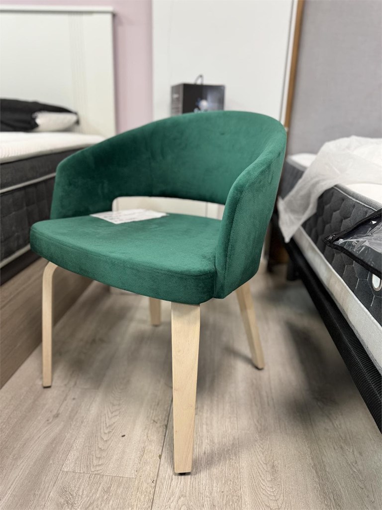 Foto 1 Silla terciopelo verde