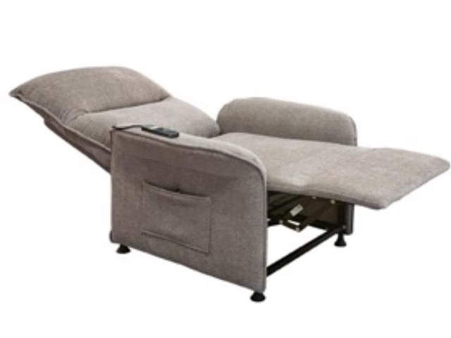 SILLON RELAX MASAJE SHIATSU TEJIDO GRIS TABACO